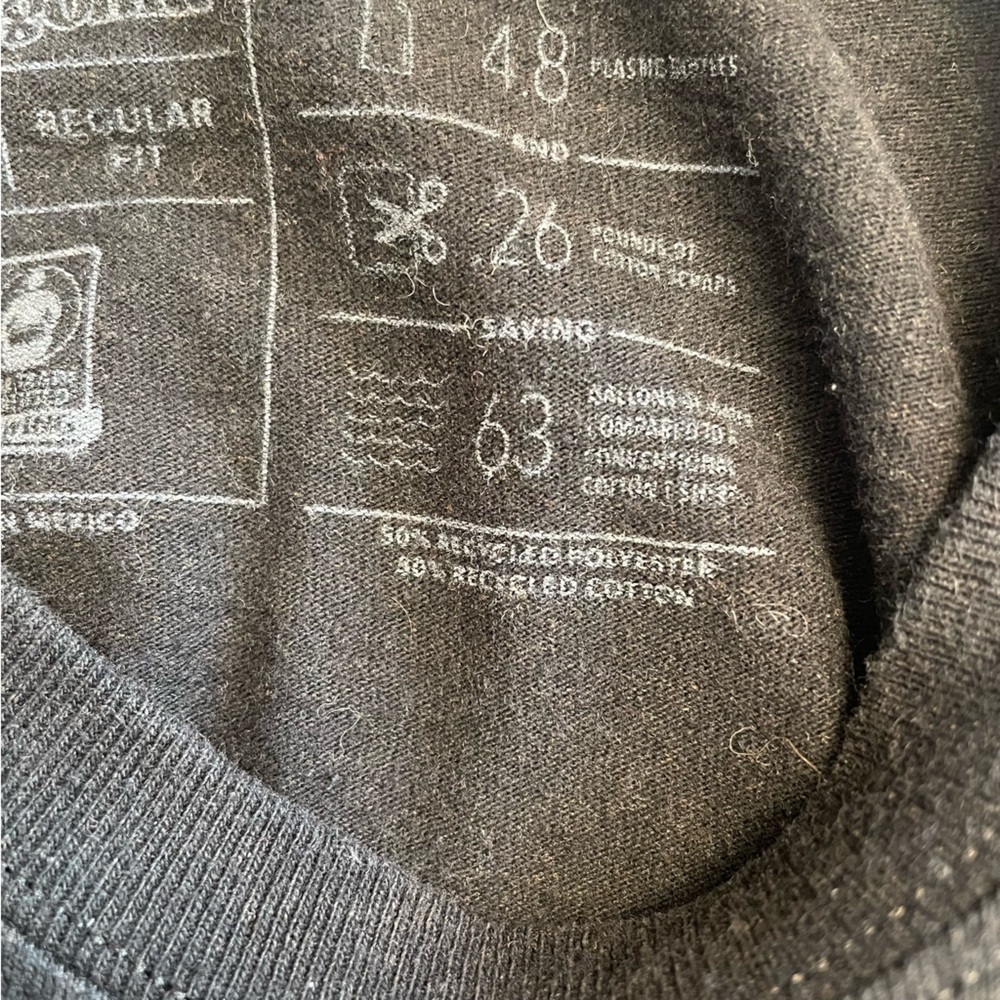 Patagonia Cotton Blend Black Logo Long Sleeve T Shirt Extra Small - Picture 5 of 5